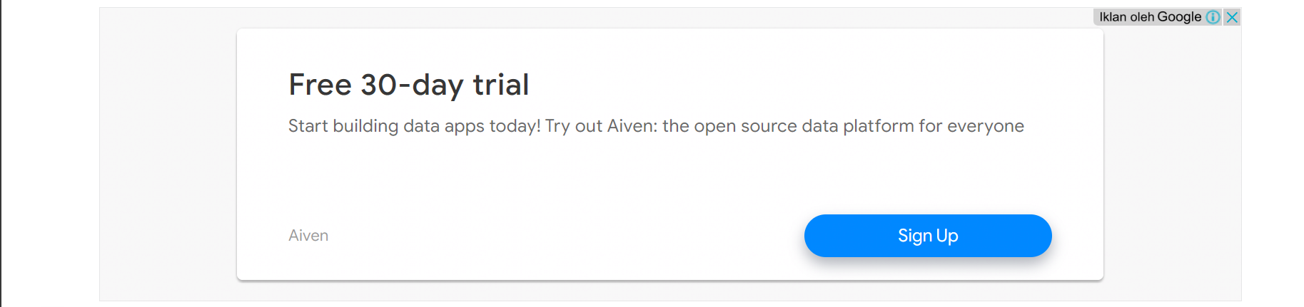 contoh Google display network di website